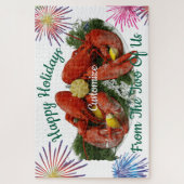 Prettige feestdagen Kreeft Dinner Thunder_Cove Legpuzzel (Verticaal)