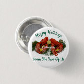 Prettige feestdagen Kreeft Dinner Thunder_Cove Ronde Button 3,2 Cm (Voorkant /achterkant)