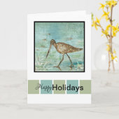 prettige feestdagen Kustkunst Kaart (Gele Bloem)