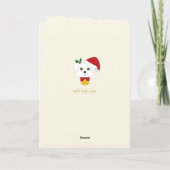 prettige feestdagen - Kute Maltese kerst Kaart (Achterkant)