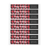 prettige feestdagen l Snowflakes Red Buffalo Plays (Vel)