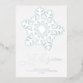 Prettige feestdagen Laat het moderne zilveren snee (Voorkant)