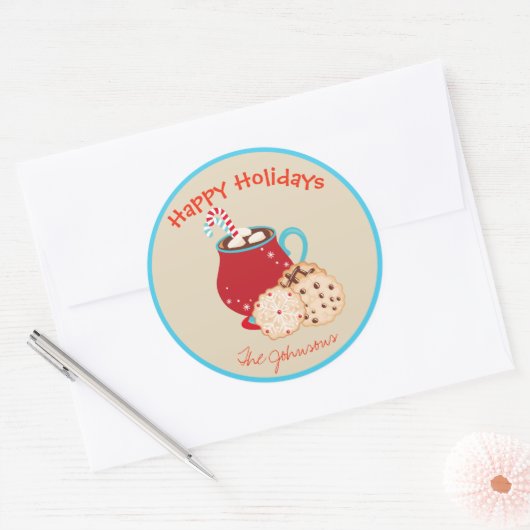 Prettige feestdagen Label Baking Cookie (Envelop)