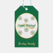 prettige feestdagen Label Cadeaulabel (Voorkant)