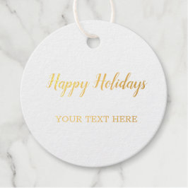 PRETTIGE FEESTDAGEN LABEL EENVOUDIGE GOUDEN FOIL