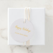 PRETTIGE FEESTDAGEN LABEL EENVOUDIGE GOUDEN FOIL (Met doos)