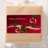 Prettige feestdagen -Label Etiket (Insitu)