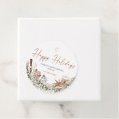 prettige feestdagen label, kerstcadeau Label (In situ)