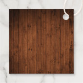 Prettige feestdagen Label Limoncello Wood Print (Achterkant)