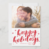 prettige feestdagen Label met briefing Feestdagenkaart (Voorkant)