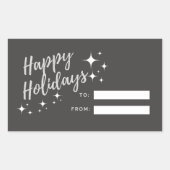 prettige feestdagen Label sticker (Voorkant)