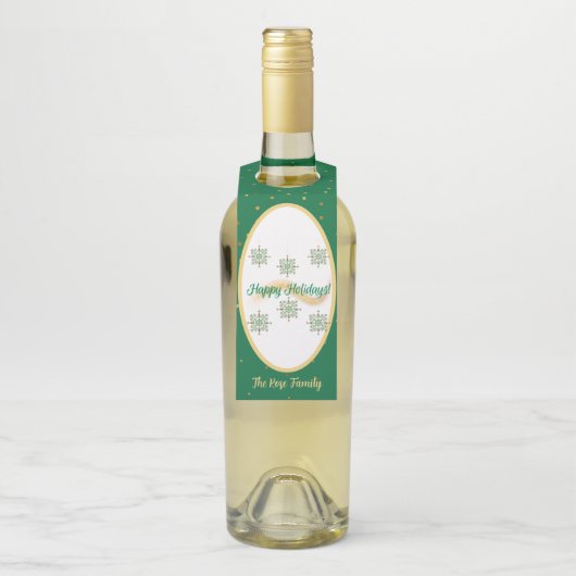 prettige feestdagen Labels (Op fles)