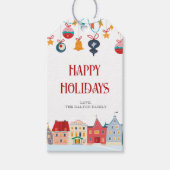 prettige feestdagen Labels Cadeaulabel (Voorkant)