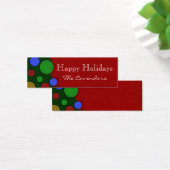prettige feestdagen Labels Mini Visitekaartjes (Bureau)