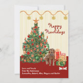 prettige feestdagen Labradoodle Tree Cadeaus (Voorkant)