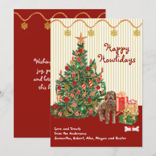 prettige feestdagen Labradoodle Tree Cadeaus