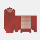 prettige feestdagen lampjes en spelden bedankdoosjes (Uitgevouwen)