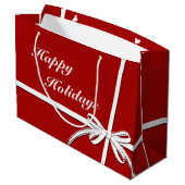 prettige feestdagen large cadeautasje (Achterkant Gekanteld)