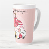 prettige feestdagen Latte Mok (Rechterhoek)