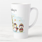 prettige feestdagen Latte Mok (Rechts)