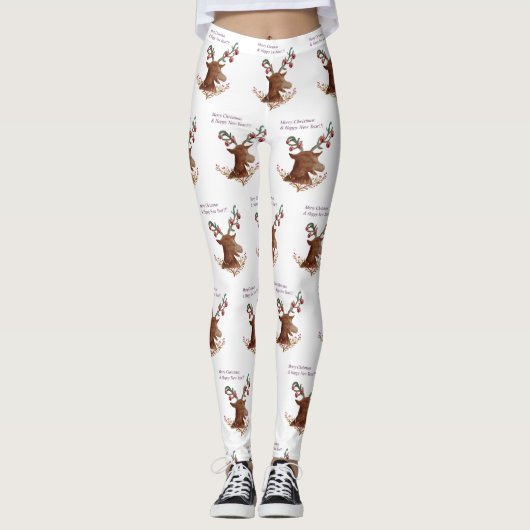 Prettige feestdagen Legging (Voorkant)