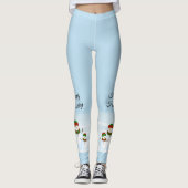 Prettige feestdagen Leggings Sneeuwman (Voorkant)