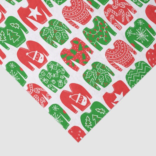 prettige feestdagen lelijke kerstcadeautjes met ke tissuepapier (Detail)