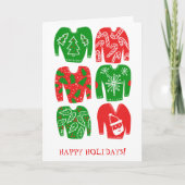 prettige feestdagen lelijke kerstkeuken kaart (Voorkant)