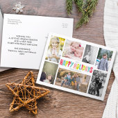 Prettige feestdagen Leuk! 7 Photo Collage Briefkaa