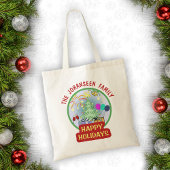 Prettige feestdagen Leuk Kleurrijk Kerstfeest Tote Bag