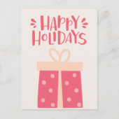 Prettige feestdagen - Leuk retro kerstcadeau Briefkaart (Voorkant)