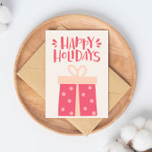 Prettige feestdagen - Leuk retro kerstcadeau Briefkaart