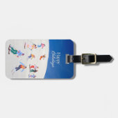 Prettige feestdagen Leuk Trendy Bagagelabel (Voorkant horizontaal)