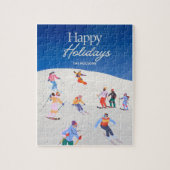 Prettige feestdagen Leuk Trendy Legpuzzel (Verticaal)