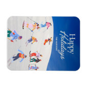 Prettige feestdagen Leuk Trendy Magneet (Horizontaal)