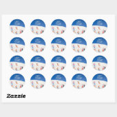 Prettige feestdagen Leuk Trendy Ronde Sticker (Vel)
