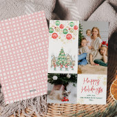 Prettige feestdagen Leuke feestelijke kerstboom Feestdagenkaart