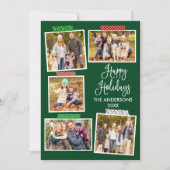 Prettige feestdagen Leuke kalligrafie Feestdagenkaart (Voorkant)