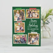 Prettige feestdagen Leuke kalligrafie Feestdagenkaart (Staand voorkant)