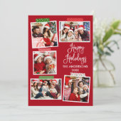 Prettige feestdagen Leuke kalligrafie Feestdagenkaart (Staand voorkant)