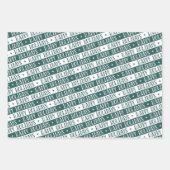 Prettige feestdagen Leuke stip strepen rood wit Inpakpapier Vel (Voorkant 3)