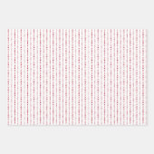 Prettige feestdagen Leuke stip strepen rood wit Inpakpapier Vel (Voorkant 2)