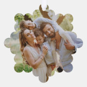 Prettige feestdagen Levendige Bourgondische sneeuw Ornament Kaart (Achterkant)