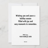 PRETTIGE FEESTDAGEN LGBTQ+ Pride Snowman Snowperso Feestdagenkaart (Achterkant)