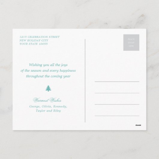 Prettige Feestdagen Liefde Vrede Vreugde Versierde (Achterkant)