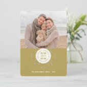 Prettige Feestdagen Liefde Vrede Vreugde Versierde Feestdagenkaart (Staand voorkant)