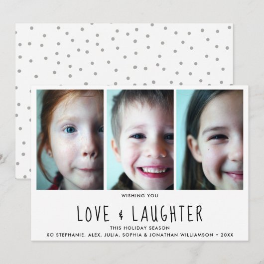 Prettige feestdagen Liefdeslach Feestdagenkaart (Voorkant / Achterkant)