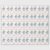 prettige feestdagen Lights Winter Be Merry en Brig Cadeaupapier (Vlak)