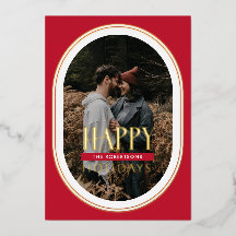 Prettige feestdagen Lijst Gouden folie