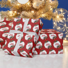 prettige feestdagen Lijst op rood Cadeaupapier